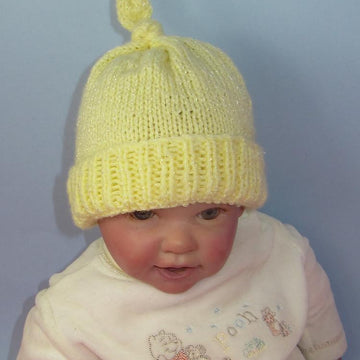 Baby Topknot Beanie Hat