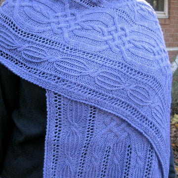Sebago Cabled Shawl