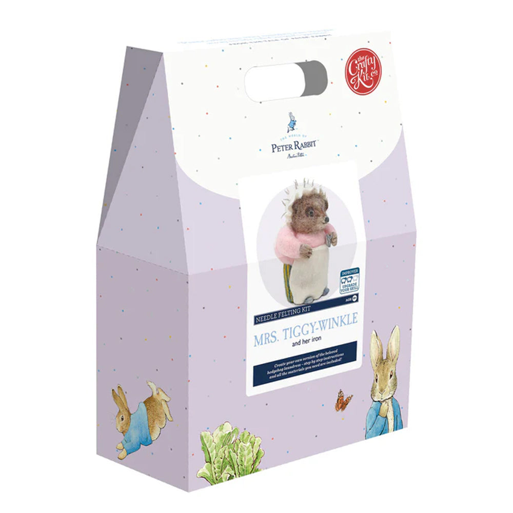 The Crafty Kit Company Ltd Mrs Tiggy-Winkle Ironing Needle Felting Kit - 190W x 290H x 94D
