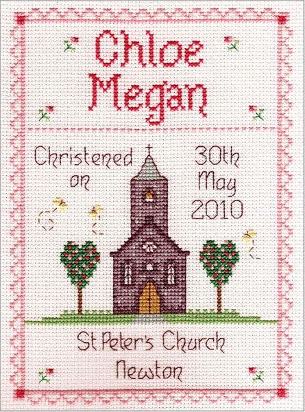 Nia Rhind Christening Chart (Blue and Pink) - 995701 -  Leaflet