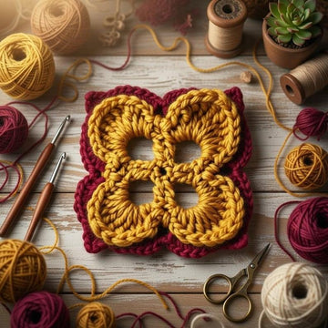 Crochet Granny Square Pattern PDF – Easy Afghan Square Motif
