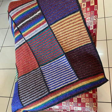Pops of Rainbow Throw