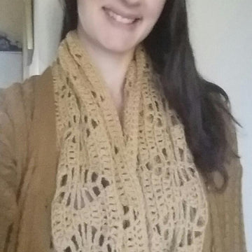 Triangle Lace Infinity Scarf