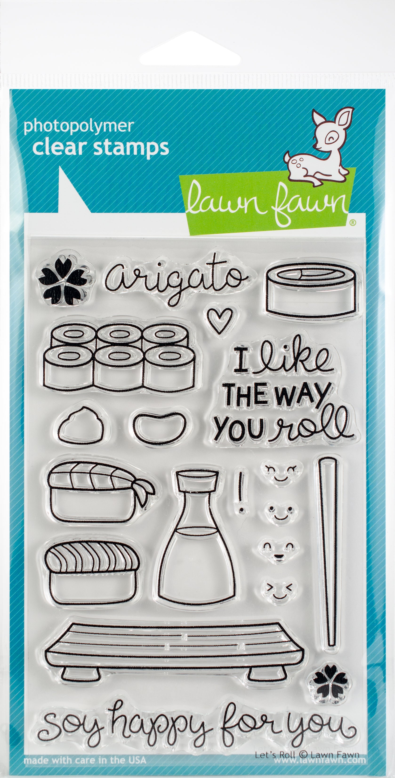 Lawn Fawn Clear Stamps 4"X6" - Let's Roll