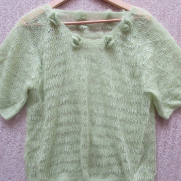 Mohair Top with Flowers