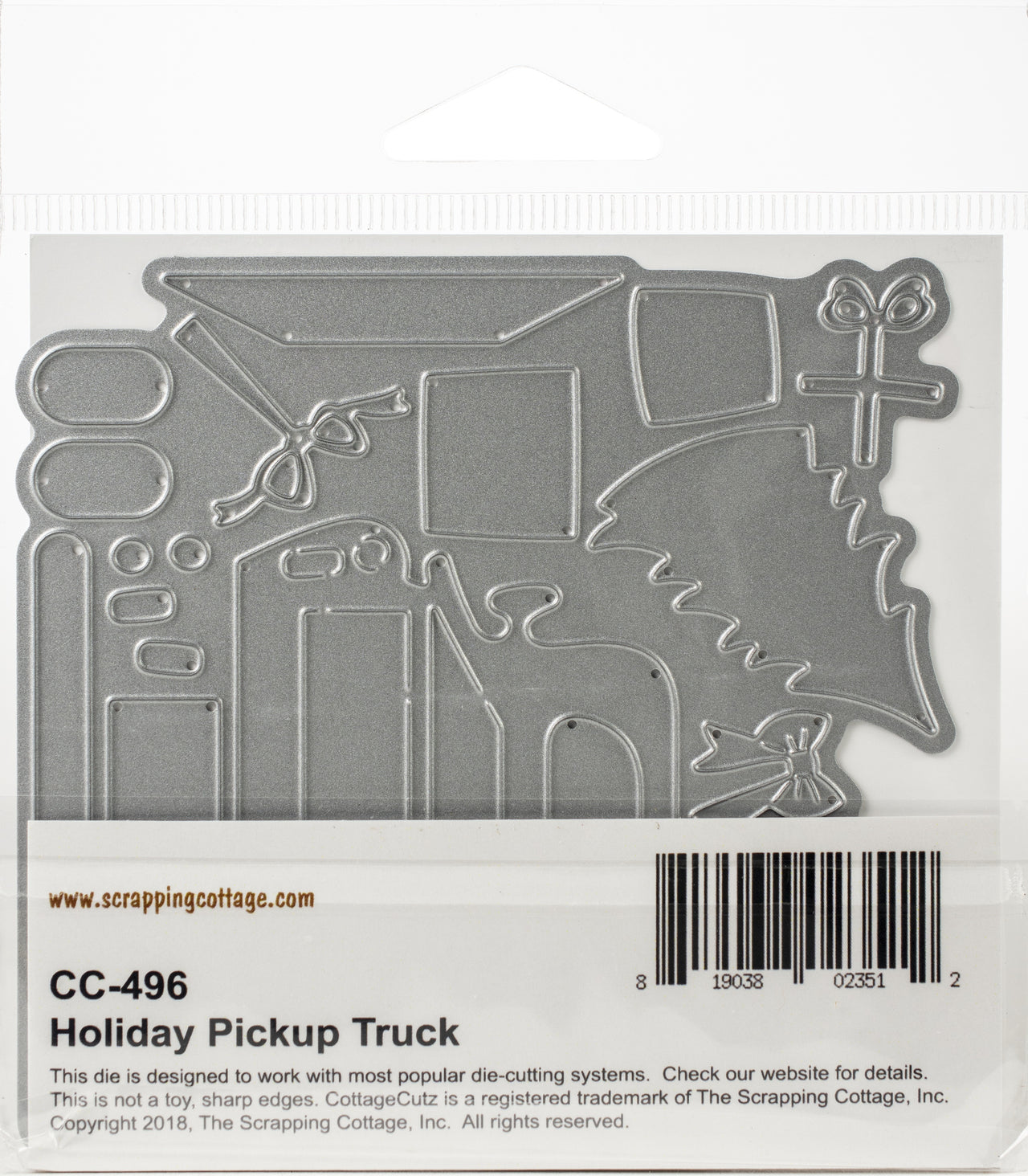 CottageCutz Dies - Holiday Pickup Truck 2.7"X2.4"