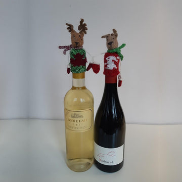 Christmas bottle beanies