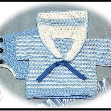 Ships Ahoy Sailor Diaper Cover & Shirt 12-110