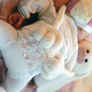 Pink Baby Bunny Toy Blanket