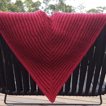 Ruby - Triangle Shawl