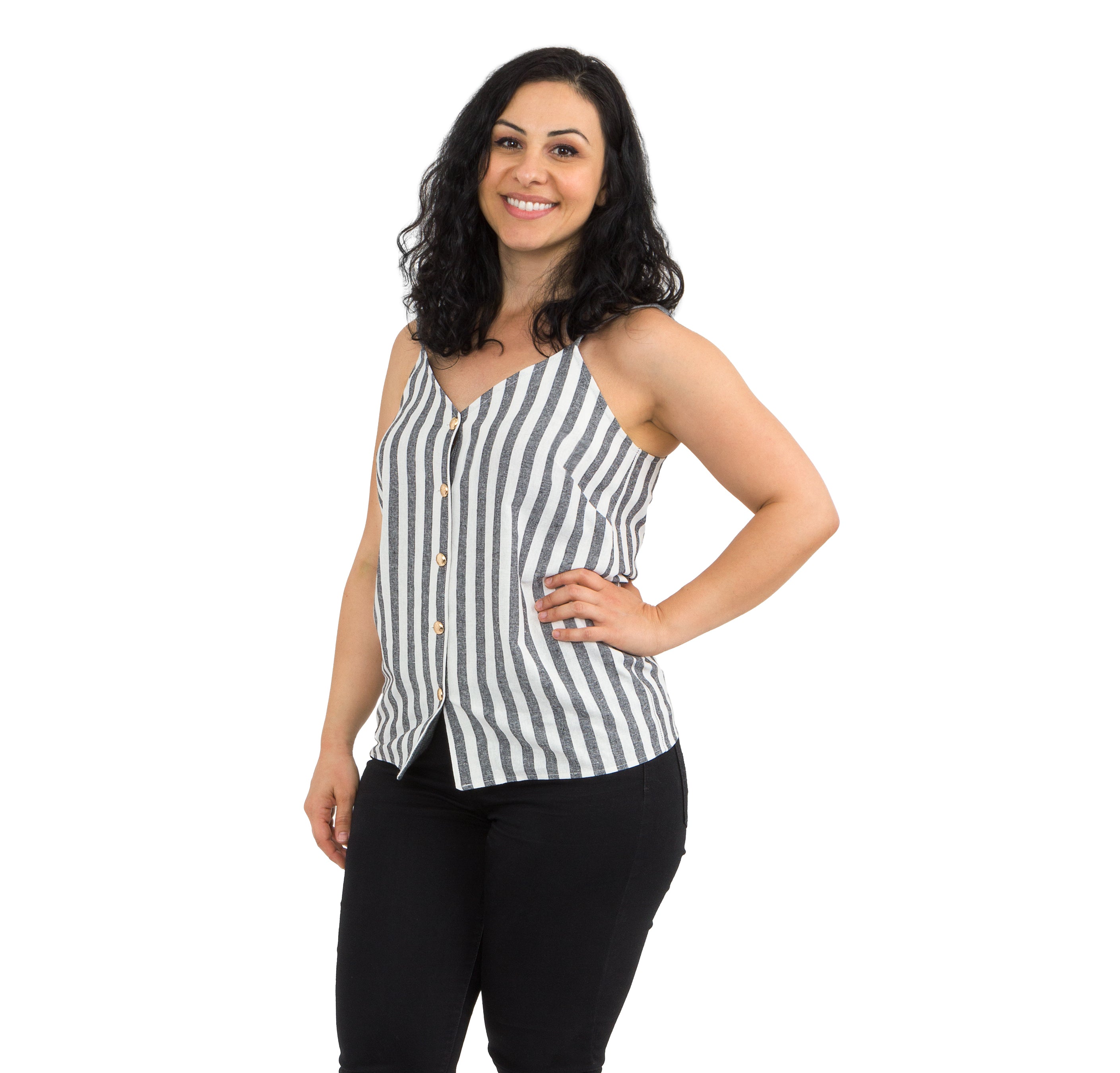 Robert Kaufman Essex Classic Wovens - Thick Stripe Chambray