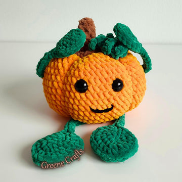 Mr. Tendrils, the Pumpkin / Gehäkelte Kürbisfigur
