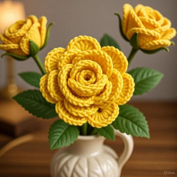 Crochet Flower Bouquet Pattern – Video & Photo Tutorial PDF