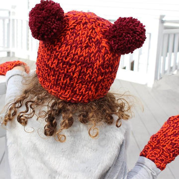 The Bear Hat and Mitten Set