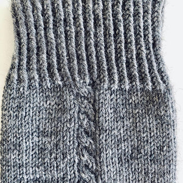 Cable Back Socks
