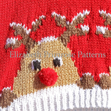 Peekaboo Reindeers in the Snow Jumper P38