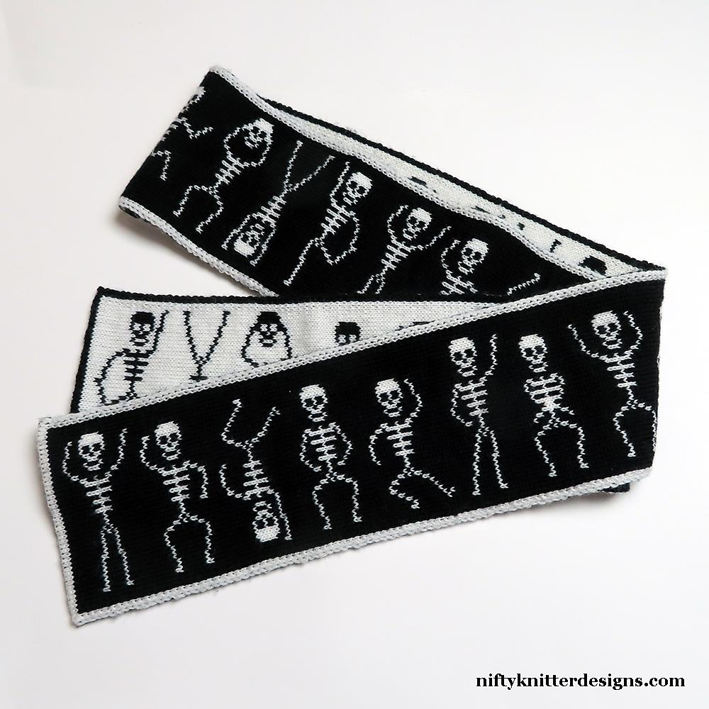 Spooky Scary Skeleton Scarf