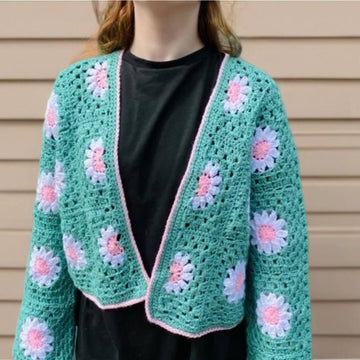 Daisy Crochet Cardigan