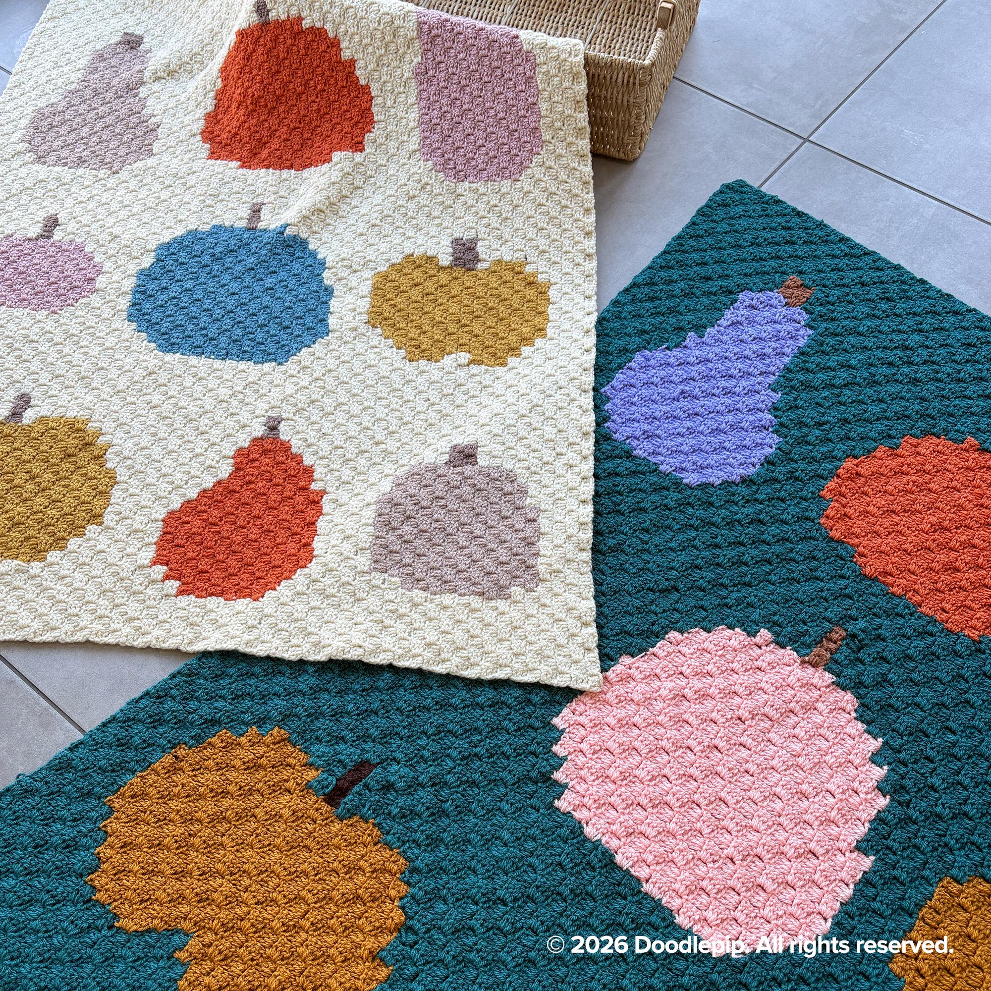 Pumpkin C2C Blanket