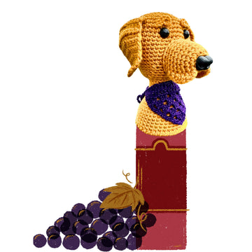 Golden Retriever Bottle Topper Pattern