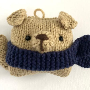 Puppy Christmas Ornament Knit Pattern