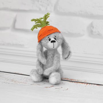 Bunny in a carrot hat