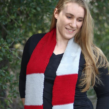 Tunisian Block Scarf
