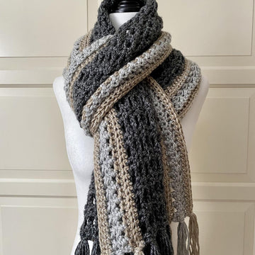 Easy Crochet Scarf Shawl Pattern: Easy-Pleaser Scarf Shawl