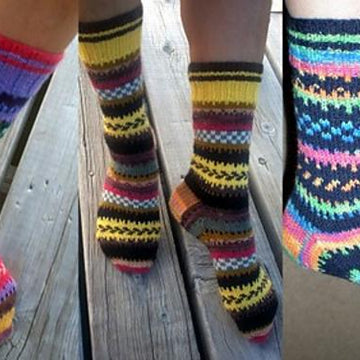 POTLUCK FAIR ISLE SOCKS