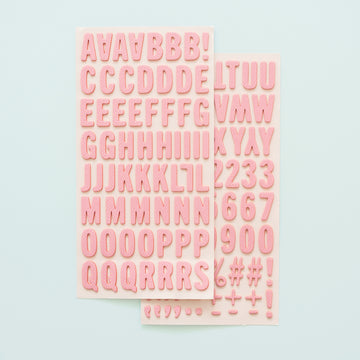 American Crafts Jen Hadfield Hey, Hello Thickers Stickers 138/Pkg - Alphabet/Foam
