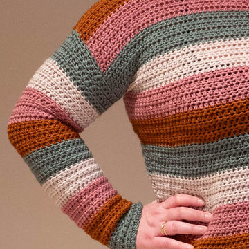 Striped Crochet Sweater