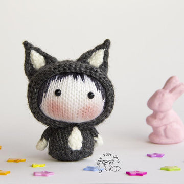 Grey Wolf Doll Tanoshi