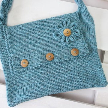 Knitting Pattern Seamless Knit Bag Pattern – One Piece Shoulder Bag Knitting Pattern