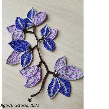 Branch with blue leaves