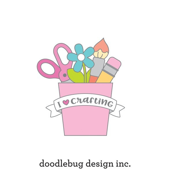 Doodlebug Collectible Enamel Pin - I Love Scrapbooking