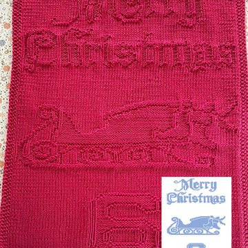 Nr. 451 6. Sleigh Merry Christmas guest towel
