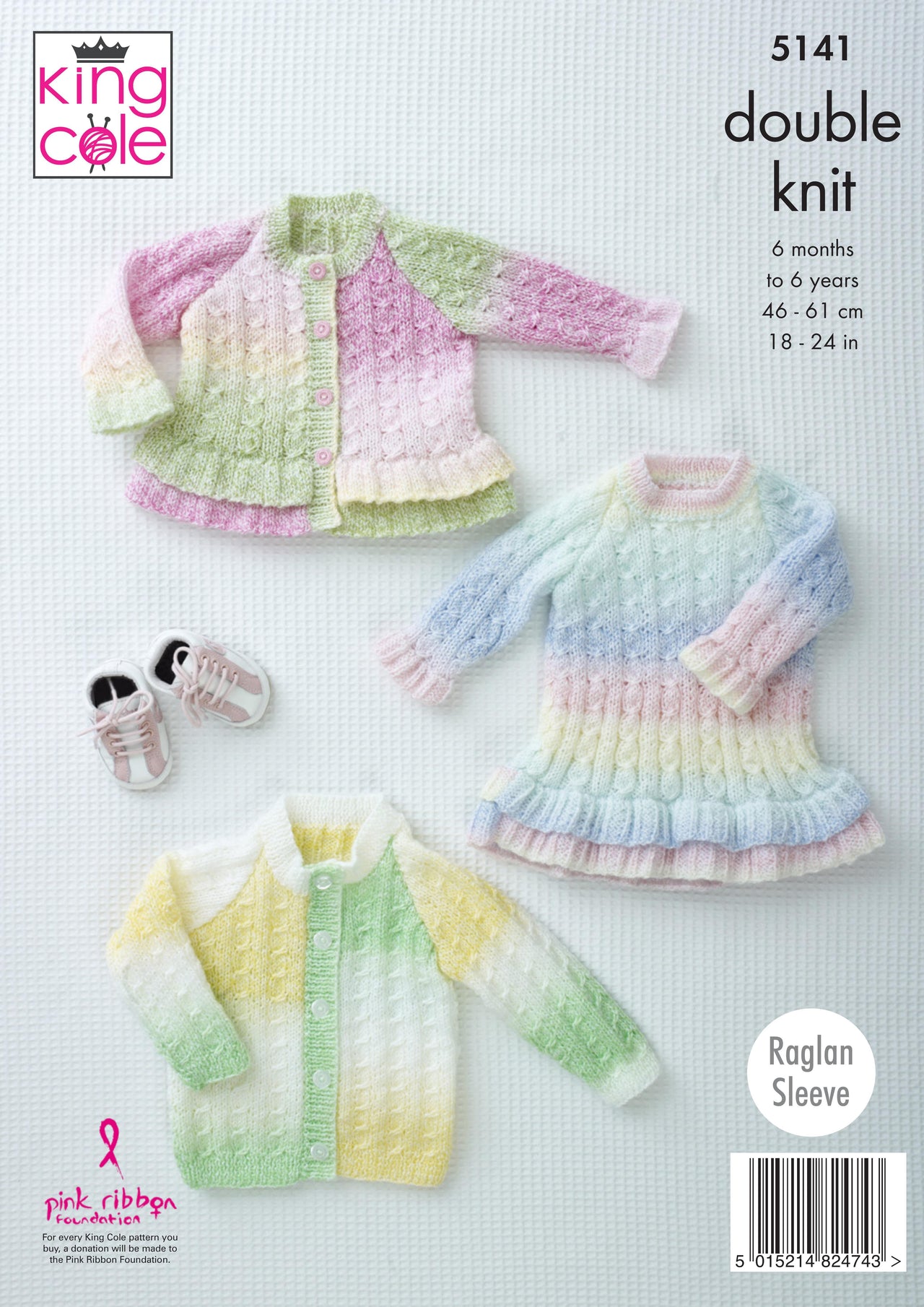 Cardigans and Dress in King Cole Melody DK - 5141 - Downloadable PDF