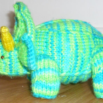 Knitted Triceratops