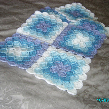 Hungarian Crocheted Squares Rug