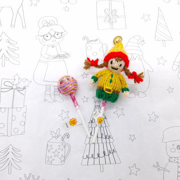 Santa and Elf Lollipop Topper Hats - Stocking Filler