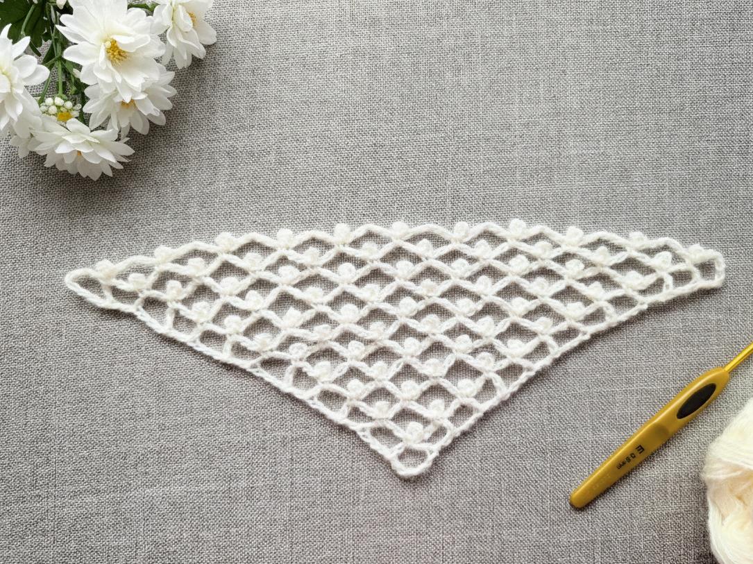 Crochet Bandana/Shawl Pattern/Chart #23