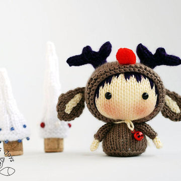 Christmas Deer Tanoshi Doll