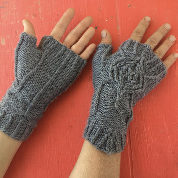 Spiderweb Fingerless Gloves