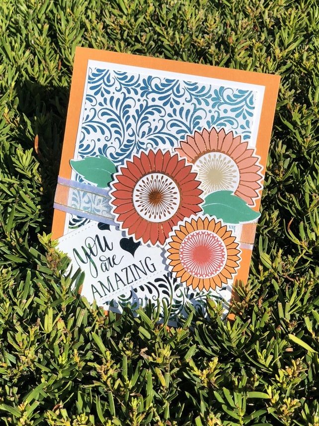 Therm O Web Gina K Designs Clear Stamps - Graphic Sunflowers