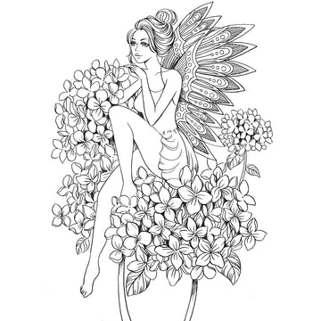 Prima Marketing Princesses Cling Stamp 5"X7" - Angelica