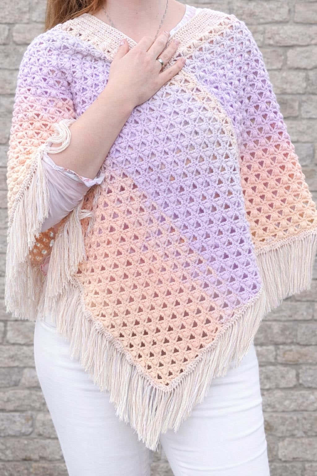Airy poncho "Linda"