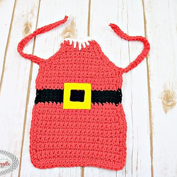 Wine Bottle Santa Apron