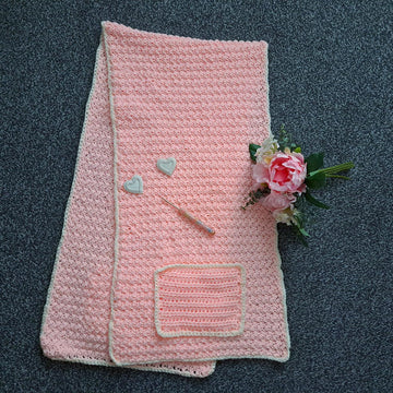 Crochet Natural Beauty Pocket Shawl Pattern