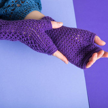 Happy hands crochet mittens