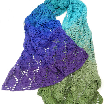 Peacock Plume Feather Shawl